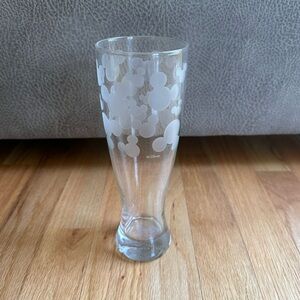 Disney Mickey Mouse Etched Pilsner beer glass